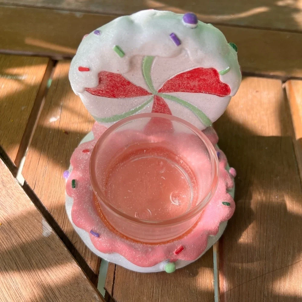 YANKEE CANDLE Peppermint Christmas Candle Holder
